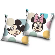 Poszewki na poduszki - Poszewka 40X40 Dekoracyjna Miękki Velvet Dla Dziecka Myszka Miki I Minnie - miniaturka - grafika 1