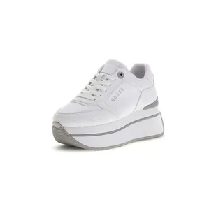 Damskie Sneakersy GUESS CAMRIO FLPCAMFAL12-WHITE – Biały - Półbuty damskie - miniaturka - grafika 1