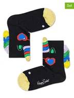 Skarpetki damskie - Happy Socks Skarpety (2 pary) "Unicorn" w kolorze czarnym ze wzorem - miniaturka - grafika 1