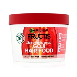 Garnier Fructis Hair Food 3w1 maska do włosów farbowanych Jagody Goji 390ml 53921-uniw - Maski do włosów - miniaturka - grafika 5