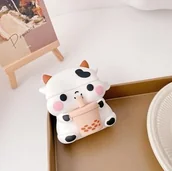 Akcesoria do słuchawek - Etui Na Słuchawki AIRPODS 1/2 - Krowa z Shakiem - miniaturka - grafika 1