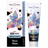 Pasty do zębów - Pasta do zębów bez fluoru Wybielająca Węgiel aktywny Mięta Herba Denta 100g - miniaturka - grafika 1