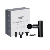 Akcesoria do masażu - Fitsy, pistolet do masażu, czarny - miniaturka - grafika 1