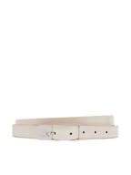 Paski - Calvin Klein Pasek Damski Ck Cut Square Buckle 2.0 K60K613155 Biały - miniaturka - grafika 1