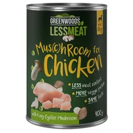 Mokra karma dla psów - Greenwoods Less Meat z boczniakiem królewskim, 6 x 400 g - Z kurczakiem - miniaturka - grafika 1