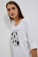 Bluzki damskie - T-shirt z nadrukiem-46 - miniaturka - grafika 1