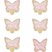 Zawiasy, okucia i inne akcesoria - Dekoracyjne gałki do szafek kuchennych w kształcie motyli, zestaw 6 kreatywnych uchwytów do szuflad komody i szafek meblowych - miniaturka - grafika 1