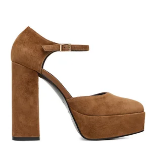 Czółenka Eva Minge EO-NIKI-E340-70H Brązowy - Czółenka - miniaturka - grafika 1