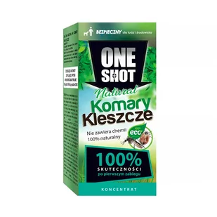 ONE SHOT ONE SHOT Natural na komary i kleszcze  KONC. 250ml 5902686245001 - Zwalczanie i odstraszanie szkodników - miniaturka - grafika 1