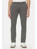 Spodnie męskie - Blend Spodnie materiałowe 20716659 Szary Slim Fit - miniaturka - grafika 1