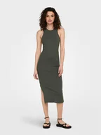 Sukienki - ONLY Sukienka codzienna Belfast 15270619 Zielony Slim Fit - miniaturka - grafika 1