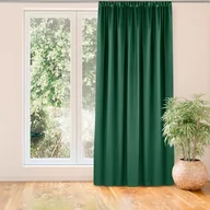 Zasłony - Zasłona VILA kolor butelkowa zieleń styl klasyczny taśma smok transparentna 5 cm velvet 135x245 homede - CURT/HOM/VILA/VELVET/PL - miniaturka - grafika 1