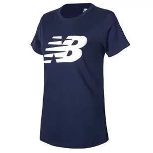 Koszulka New Balance WT03816PGM - granatowa - Koszulki i topy damskie - miniaturka - grafika 1