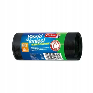 Oskar Delko Worki na śmieci wzmocnione LD 60L 10szt  27139 - Worki na śmieci - miniaturka - grafika 1