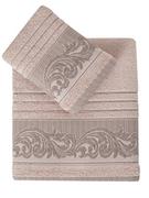 Ręczniki - Zestaw 2 ręczników frotte Mervan Salmon 50x90+70x140 Karna Home - miniaturka - grafika 1