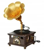 Klocki - PANTASY Klocki 85009 Retro Gramofon zestaw klocków - miniaturka - grafika 1