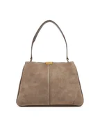 Torebki damskie - Tommy Hilfiger Torebka Casual Leather Shoulder Bag Sued AW0AW18201 Beżowy - miniaturka - grafika 1