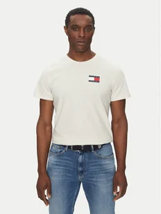Tommy Jeans T-Shirt Essential DM0DM20740 Beżowy Slim Fit - Koszulki męskie - miniaturka - grafika 1