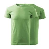 Koszulki męskie - Koszulka groszkowa z krótkim rękawem z logo na sercu męska z nadrukiem logo firmy 160g BASIC129 kolor 39 koszulka krótki rękaw - miniaturka - grafika 1