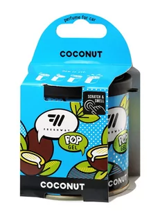 COCONUT | FRESHWAY Pop Gel - Zapachy samochodowe - miniaturka - grafika 1