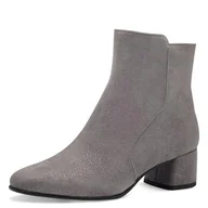 Kozaki damskie - Marco Tozzi Damskie botki 2-25014-43 modne kozaki, taupe metalowe, 38 EU, taupe Metallic, 38 EU - miniaturka - grafika 1