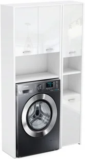 Szafka Nad Pralkę Biała Połysk Słupek Łazienkowy, Szafka Łazienkowa - Szafki łazienkowe Szafka Nad Pralkę Biała Połysk Słupek Łazienkowy, Szafka Łazienkowa - Szafki łazienkowe - miniaturka - grafika 1