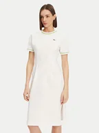 Sukienki - Lacoste Sukienka codzienna EF9988 Biały Slim Fit - miniaturka - grafika 1