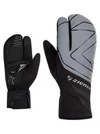 Rękawiczki - Ziener Unisex DALYO rękawiczki rowerowe, zimowe |wodoszczelne, Soft-Shell, wyściełane, czarno-metaliczny srebrny, 9,5 - miniaturka - grafika 1