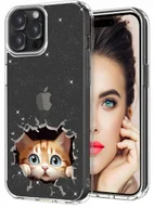 Etui i futerały do telefonów - ETUI do Apple iPhone 15 Pro WZORY BROKAT CASE PRZEŹROCZYSTE PLECKI + SZKŁO - miniaturka - grafika 1