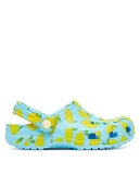 Klapki i japonki damskie - Crocs Klapki Classic Fresh Fruits Clog 211008 Niebieski - miniaturka - grafika 1