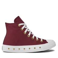 Trampki damskie - Trampki Converse Chuck Taylor All Star Star Studded A07906C Bordowy - miniaturka - grafika 1