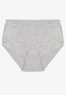 Szare Bawełniane Majtki Figi z Koronką Idiana - Majtki damskie - miniaturka - grafika 1