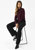 Spodnie damskie - Szerokie spodnie R-BRI TALL - miniaturka - grafika 1