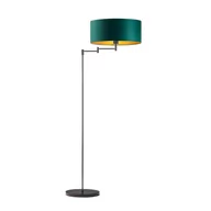 Lampy stojące - LYSNE, lampa podłogowa CANCUN GOLD zieleń butelkowa ze złotym wnętrzem - miniaturka - grafika 1
