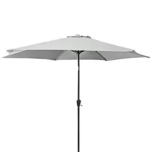 Duży Składany Regulowany Parasol Ogrodowy 300Cm Jasny Szary - Parasole ogrodowe - miniaturka - grafika 1