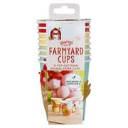 Gingerray Kubki papierowe Farm Animals Paper Party Cups