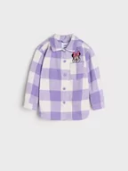 Kurtki i płaszcze dla dziewczynek - Sinsay - Kurtka koszulowa z Myszką Minnie - fioletowy - miniaturka - grafika 1