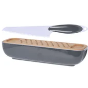 Akcesoria i części do kuchenek i piekarników - Chlebak z bambusową pokrywką w zestawie z nożem 101000510 - miniaturka - grafika 1