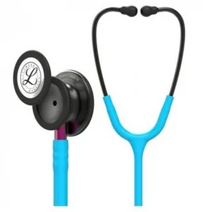 Stetoskop Littmann Classic III 5872 Stetoskop internistyczny Smoke, przewód turkusowy, lira - smoke, trzonek różowy - Urządzenia medyczne - miniaturka - grafika 1