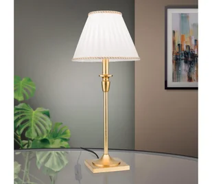 Orion LA 4-1049/1 - Lampa stołowa FONSA 1xE27/60W/230V biały/złoty - Lampy stojące - miniaturka - grafika 1