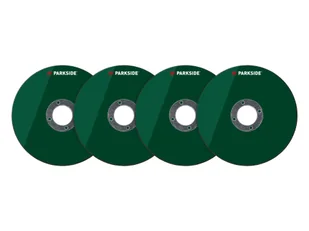 PARKSIDE® Akcesoria do szlifierki kątowej, Ø 115 mm (Aluminium, 4 sztuki) - Akcesoria do elektronarzędzi - miniaturka - grafika 1