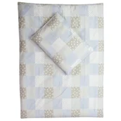 Pościel dla dzieci - Alvi, Pościel i poszewka na poduszkę, wzór kratka, 100x135 cm, 40126 - miniaturka - grafika 1