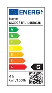 Ledowa lampa wisząca w złotym kolorze MOD281PL-L45BS3K z serii BREEZE - Lampy sufitowe - miniaturka - grafika 3
