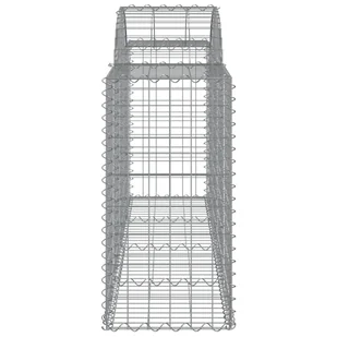vidaXL Kosze gabionowe, 18 szt, 200x50x80/100 cm, galwanizowane żelazo - Ogrodzenia - miniaturka - grafika 6