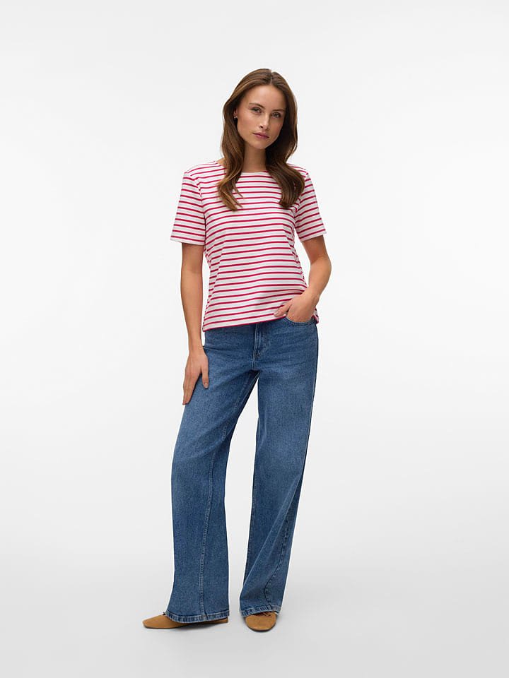 Vero Moda Bluzka w kolorze czerwono-białym