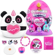 Maskotki i pluszaki - RAINBOCORNS EGGZANIA MINI MANIA Panda Jajko z pluszowym jednorożcem + 3 mini jajeczka + żółtko - miniaturka - grafika 1