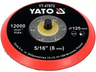 yato dysk / talerz polerski z rzepem 125mm 5/16" - Klucze i nasadki - miniaturka - grafika 1