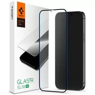 Szkła hartowane na telefon - Spigen Szkło Hartowane Glass Fc Iphone 12 Pro Max Black AGL01468 - miniaturka - grafika 1