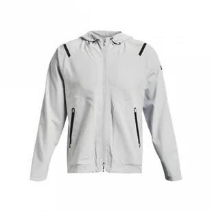 Męska kurtka treningowa UNDER ARMOUR UA UNSTOPPABLE JACKET - biała - Kurtki męskie - miniaturka - grafika 1