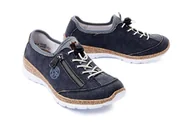 Półbuty damskie - RIEKER SNEAKER N4263-16 blue, półbuty damskie - Rieker - miniaturka - grafika 1